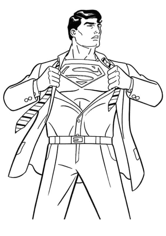 Superman para pintar