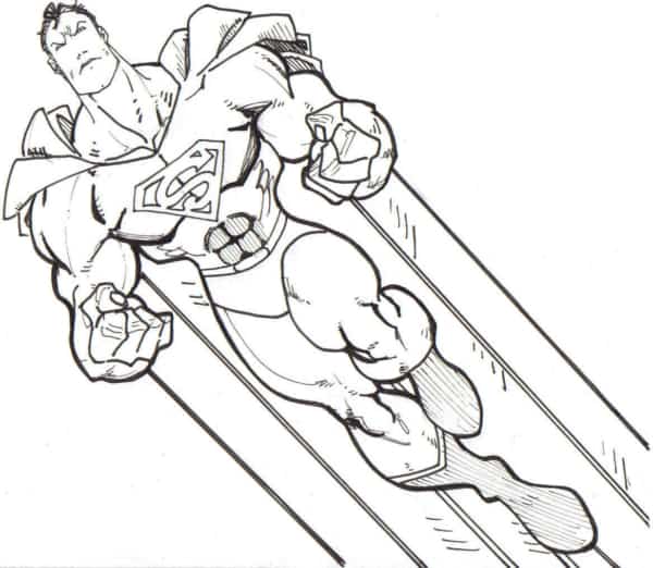 imagem do Superman para pintar