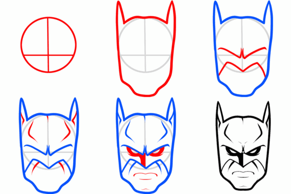 como desenhar o Batman