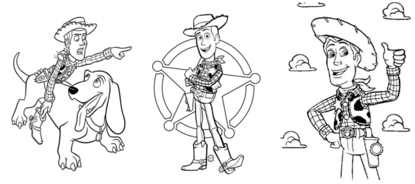 desenhos do Woody para pintar
