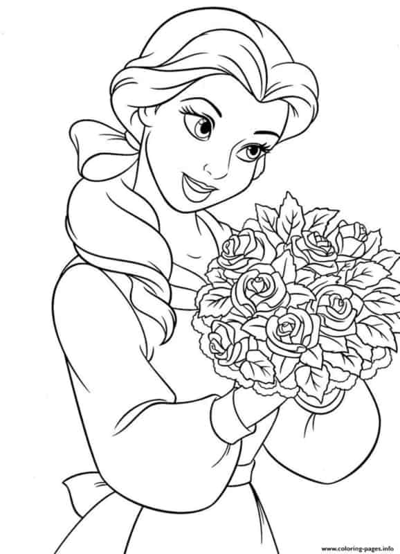 desenho de princesa para colorir