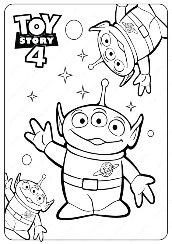 atividade para pintar Toy Story 4