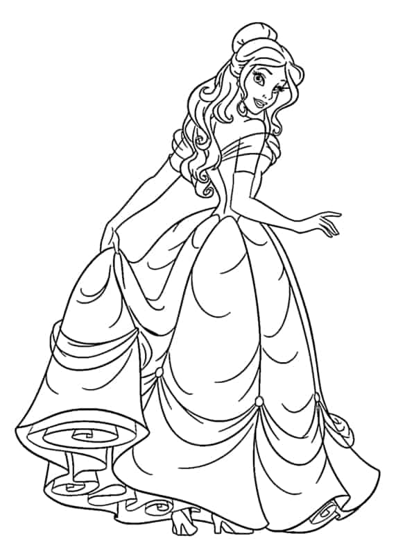 desenho de princesa para imprimir