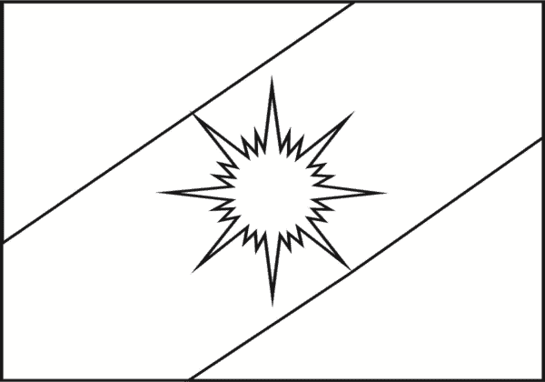 bandeira de Tocantins para colorir