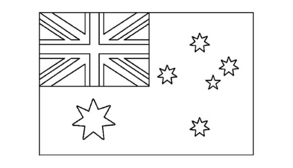 bandeira da Australia para pintar