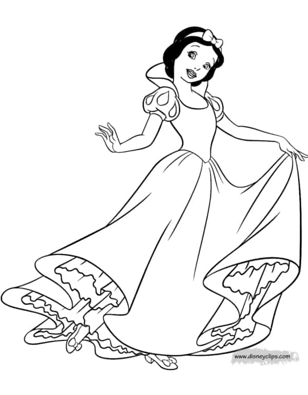 desenho de princesa da Disney para pintar