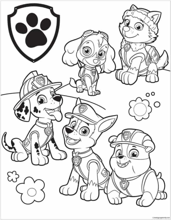 desenho da patrulha canina para imprimir gratis