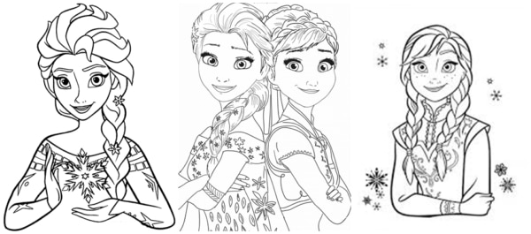desenhos Frozen para pintar