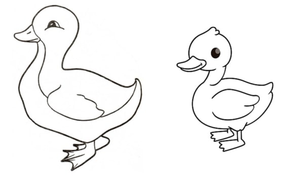 desenhos de pato para imprimir e pintar