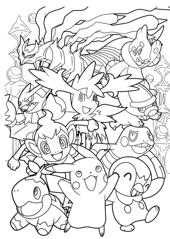desenho dos Pokemons para colorir