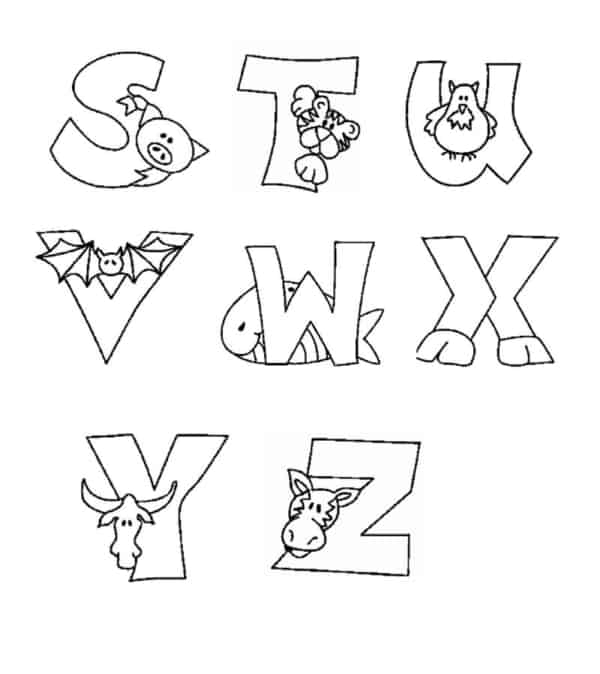 letras do alfabeto para pintar