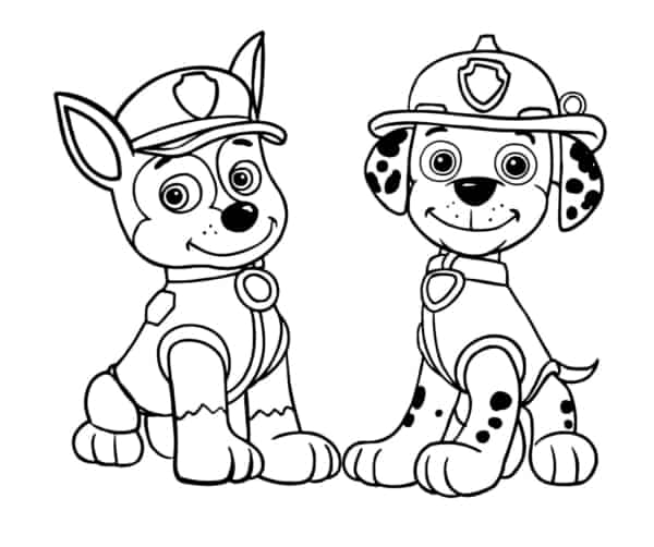 desenho para da patrulha canina para imprimir e pintar