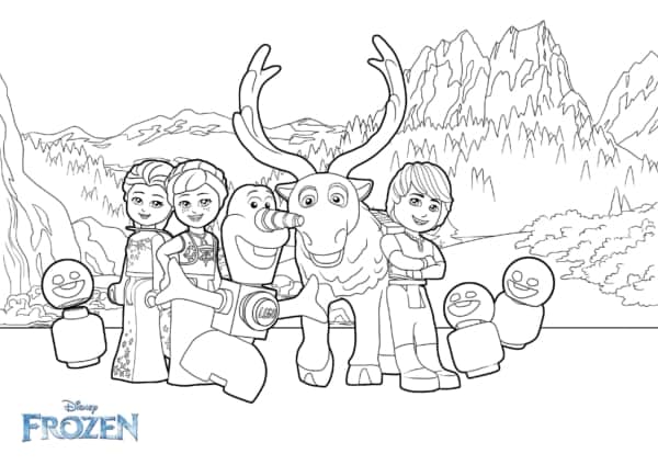 personagens Frozen para colorir