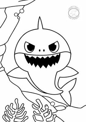 desenho gratis baby shark