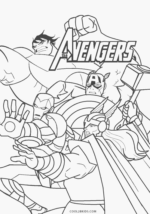 Avengers para colorir gratis
