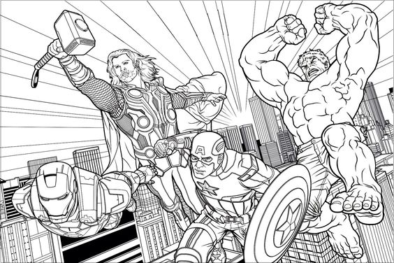 Homem de Ferro Thor Capitao America e Hulk