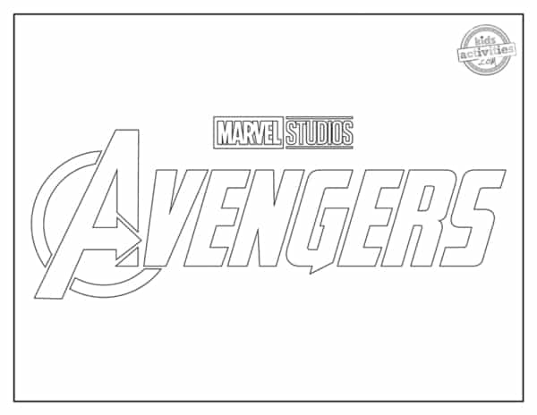 Logo Avengers para colorir