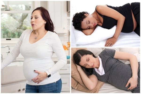 como aliviar falta de ar na gravidez
