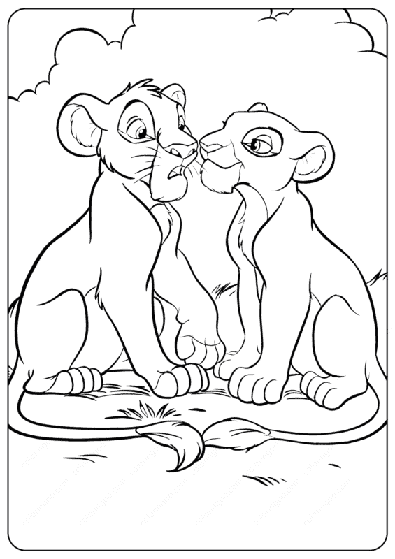 Simba e Nala filhotes