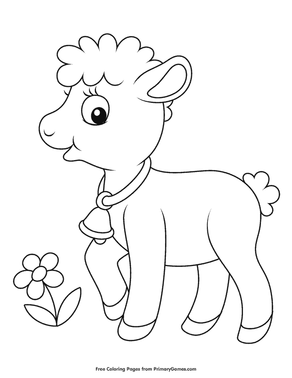 17 desenho fofo de ovelha para imprimir