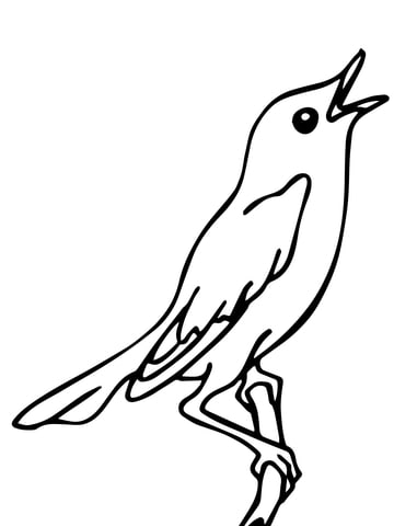 31 desenho gratis de passarinho cantando