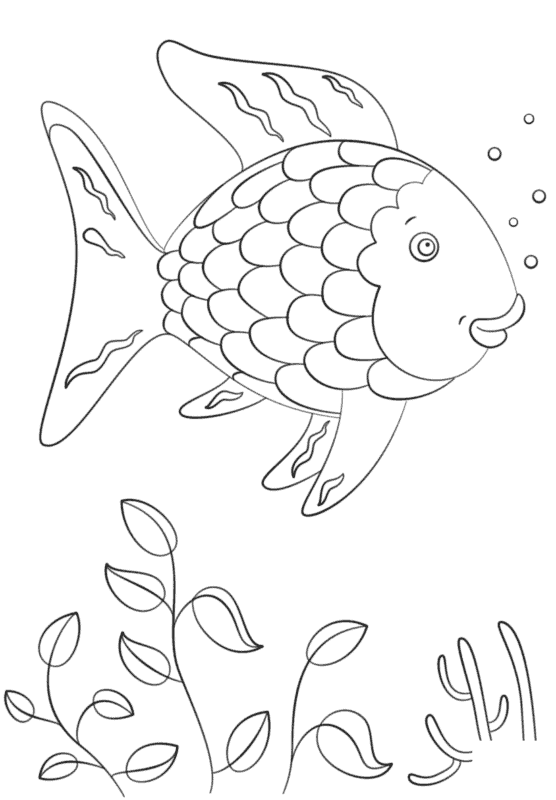 31 peixinho nadando para colorir