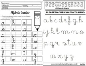 Atividade Letra Cursiva Modelos Para Imprimir Gr Tis