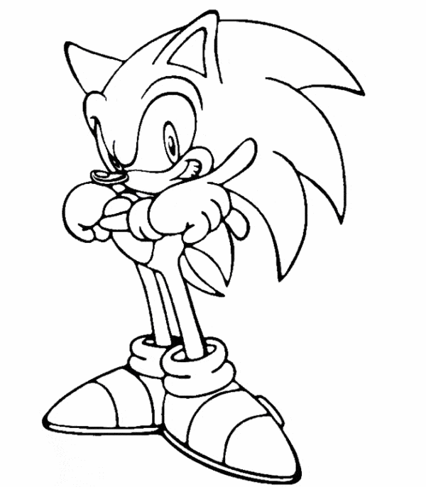 Sonic Boom para colorir