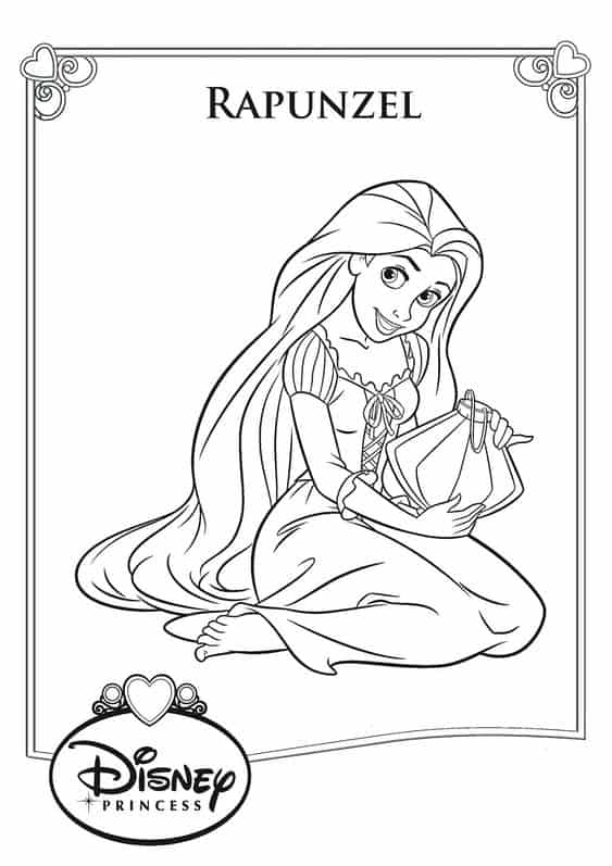 Desenho da Rapunzel da Disney
