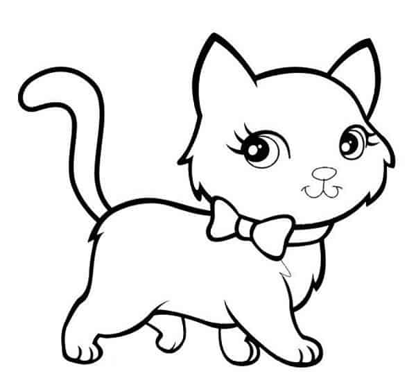 16 desenho de gatinha para colorir Elimu Centre