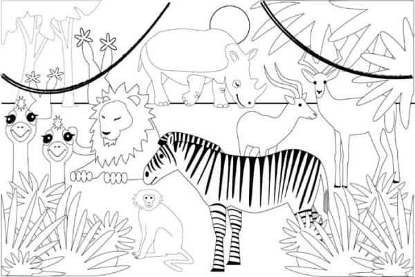 29 zebra safari para colorir Get Coloring Pages