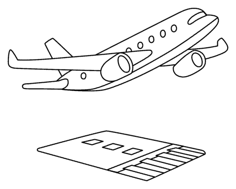 40+ Desenhos de Avião para colorir - Como fazer em casa