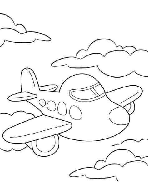 aviao desenho colorir