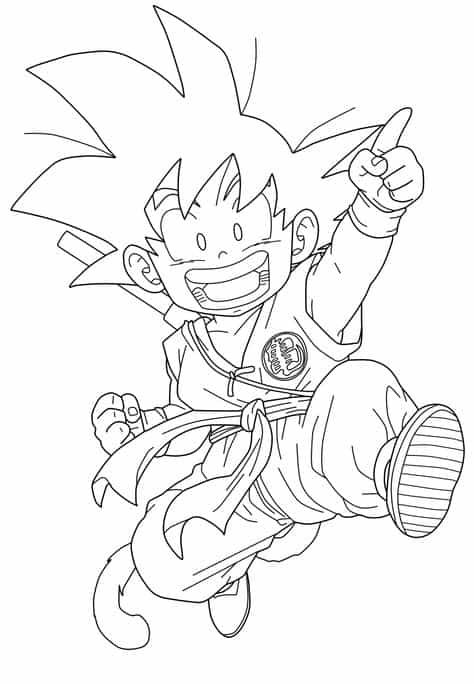 desenho do Goku