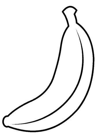 2 desenho simples de banana para pintar Pinterest