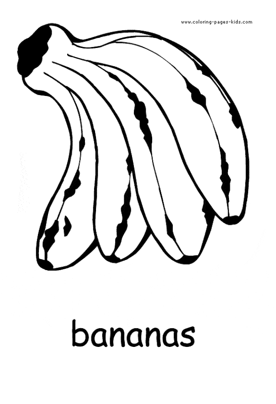 26 atividade de cacho de banana para imprimir gratis Coloring Pages for Kids