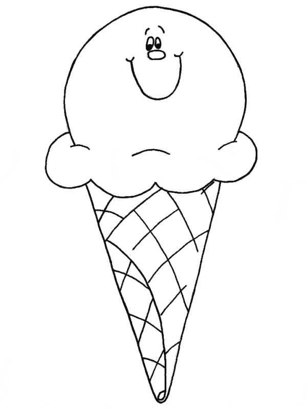 36 desenho cute de sorvete Coloring