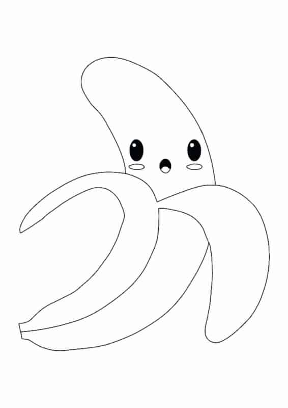 51 desenho kawaii de banana Pinterest