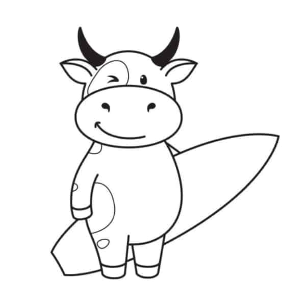 57 desenho de vaca para colorir iStock