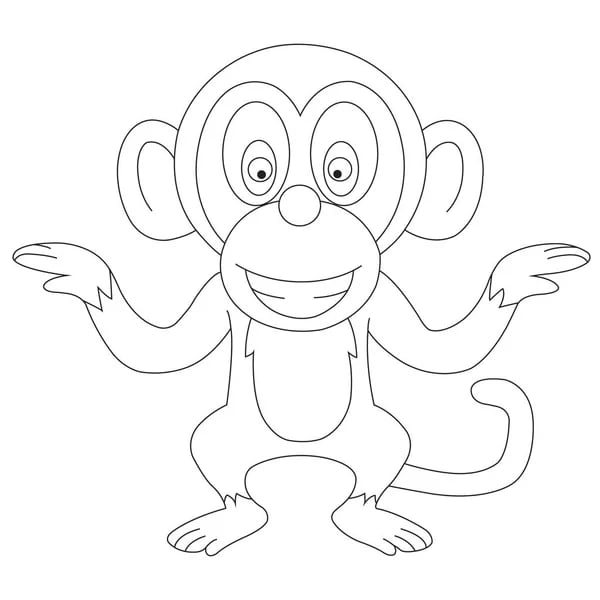 14 desenho simples macaco Depositphotos