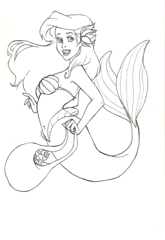 26 desenho para imprimir Ariel Best Coloring Pages For Kids