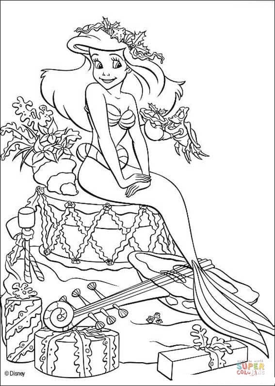 28 desenho gratis Ariel Super Coloring