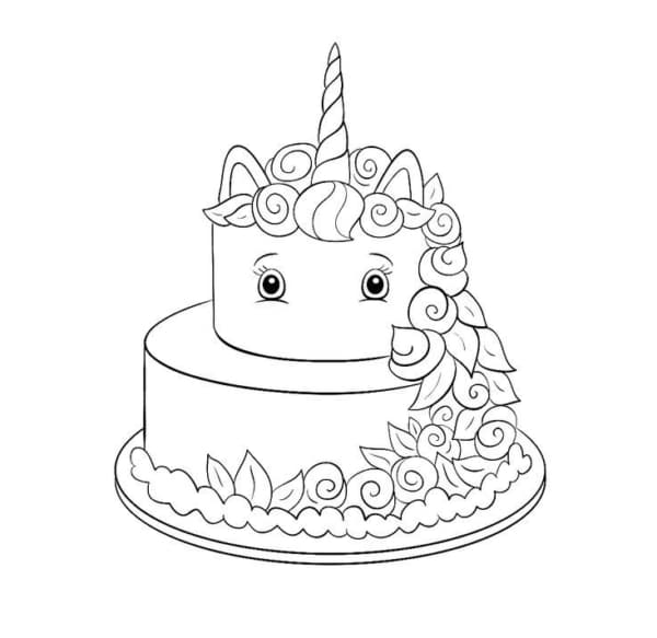 52 bolo de unicornio para pintar Pinterest