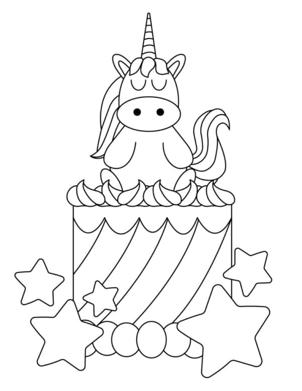 58 bolo com tema de unicornio para colorir Pinterest