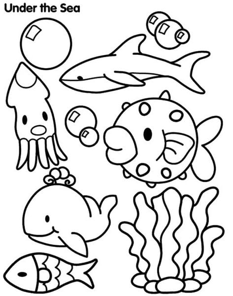 animais fundo do mar