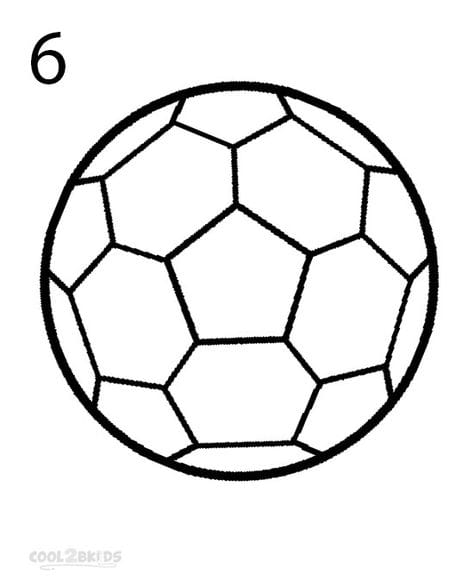 bola de futebol para pintar