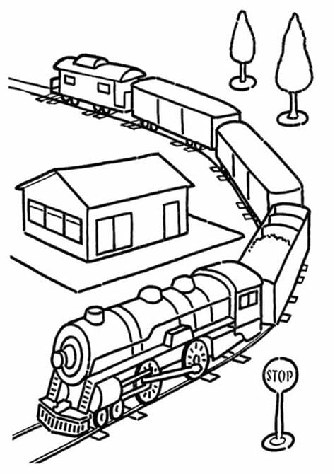 desenho de um trem