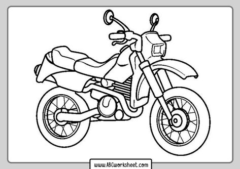imagem de moto para colorir