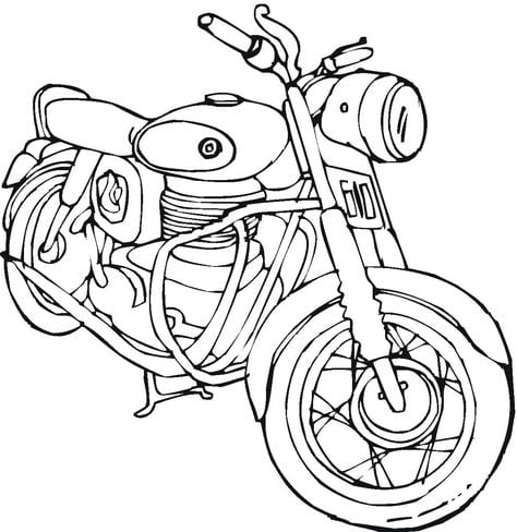 moto desenho para colorir