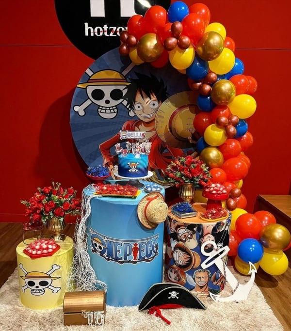 11 decoração de festa One Piece para menina @delandiafestas